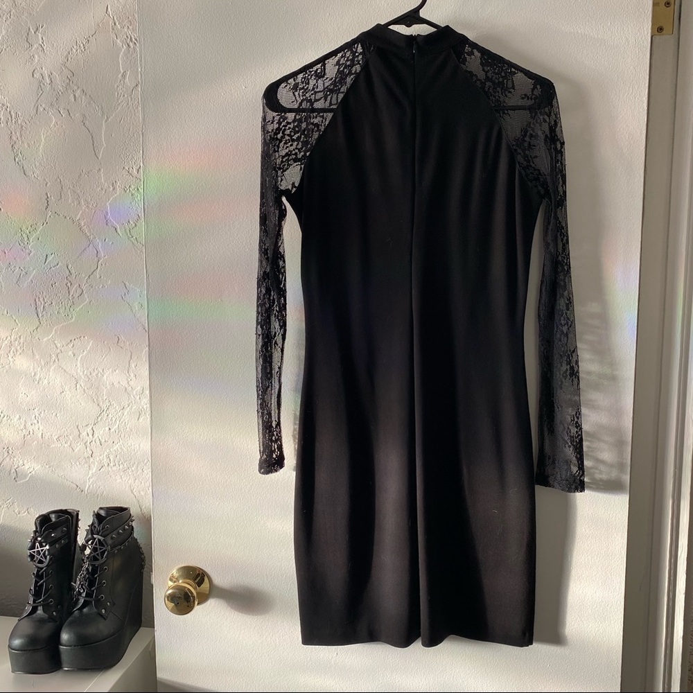 Women’s small long sleeve lace high neck dress